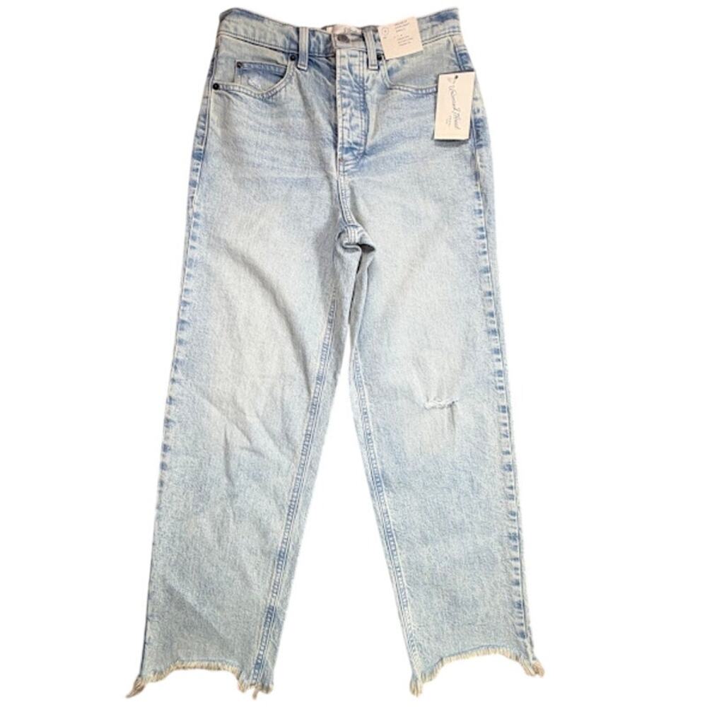 NWT Universal Threads‎ Highest Ankle Straight Leg Light Wash Jeans Women Size 4R